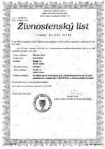 živnostenský list